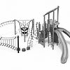 Croquis des équipements du carré de sable